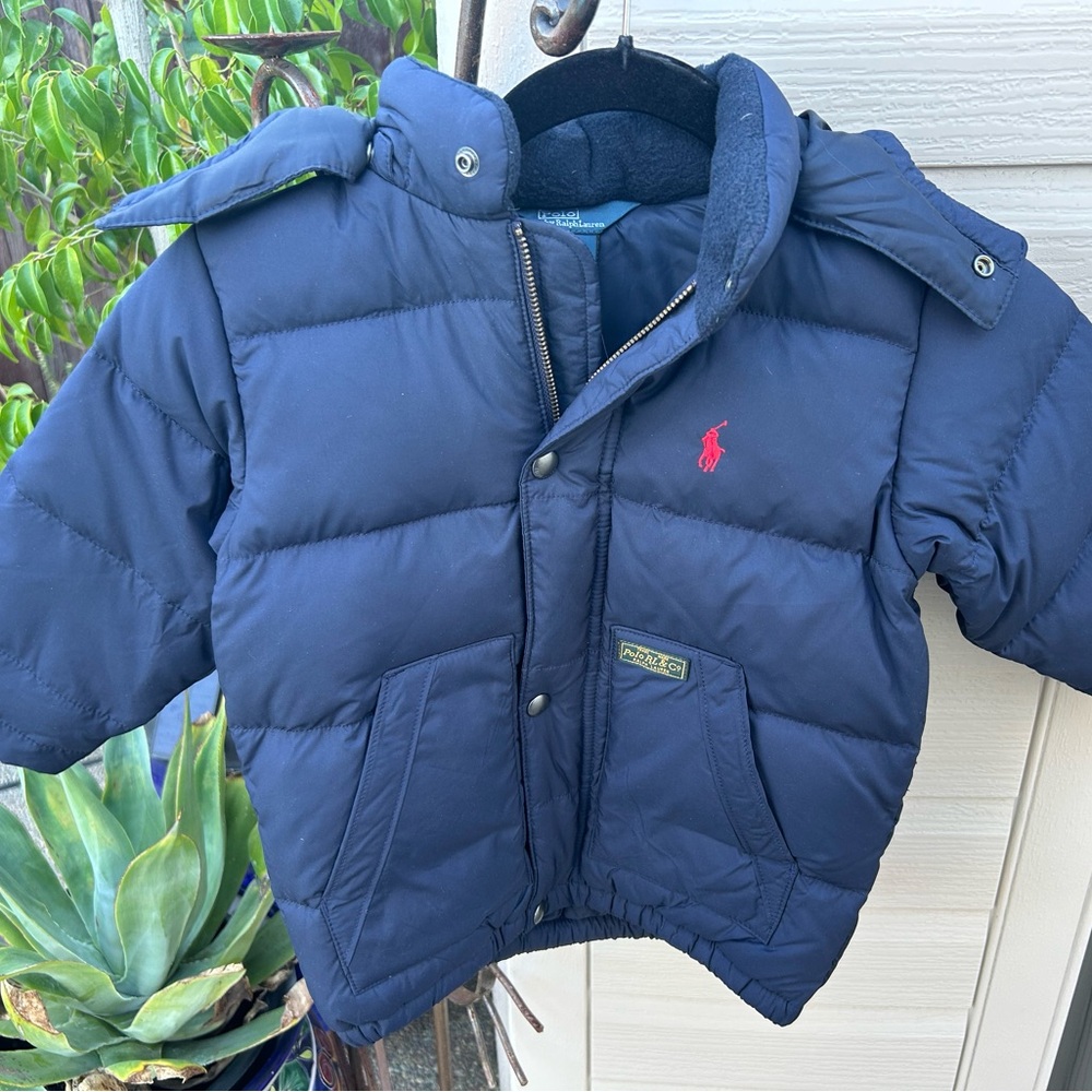 Polo by Ralph Lauren Dark Blue Puffer Jacket for Kids